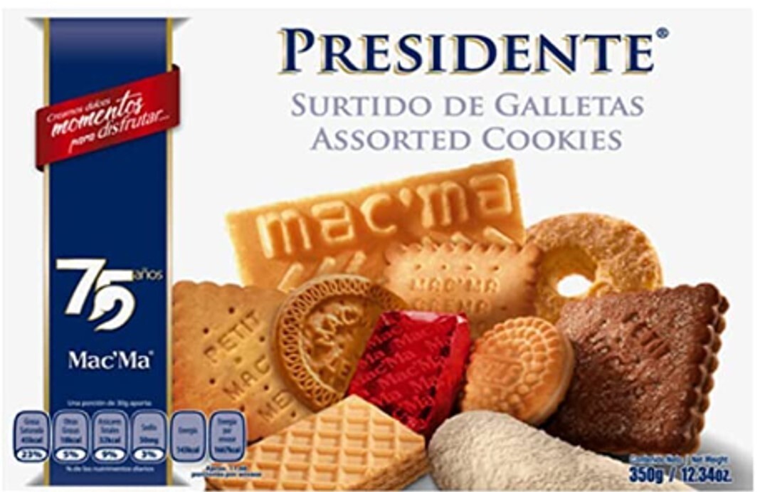 MacMa Presidente assorted cookies imported form Mexico 12.36 OZ
