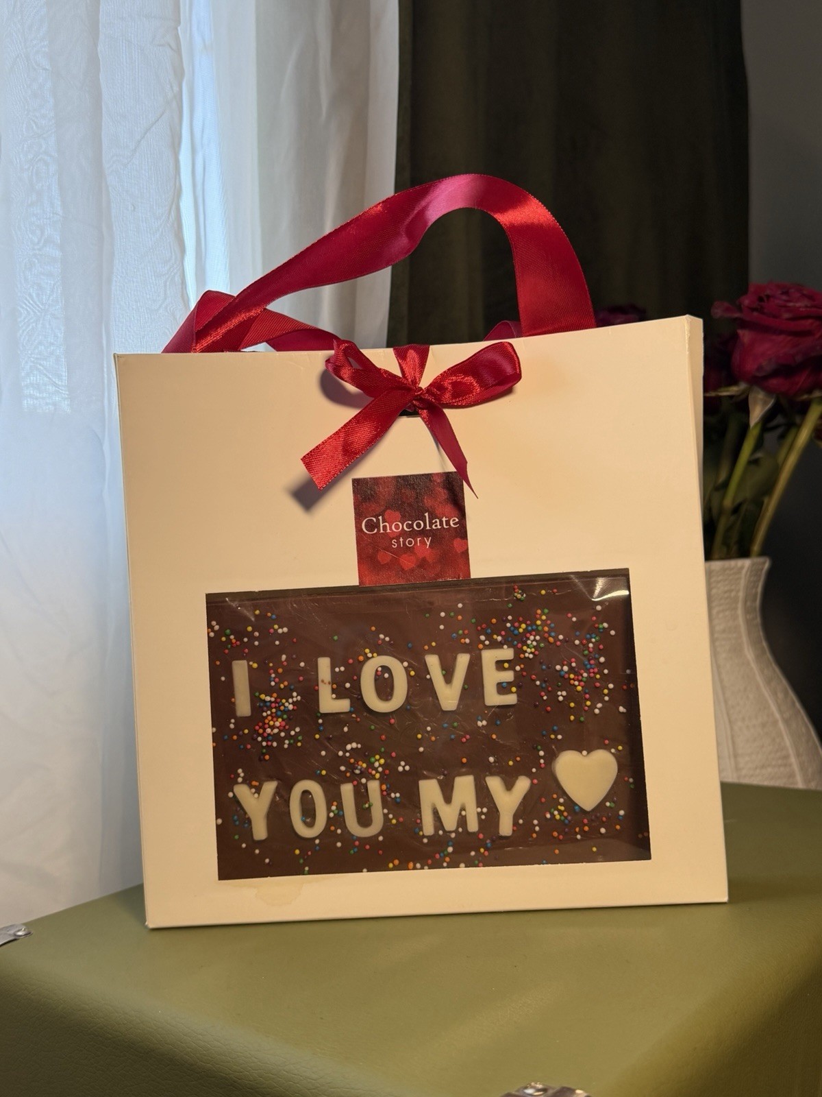 Write Your Own Message on Chocolate – Handmade Belgian Treat