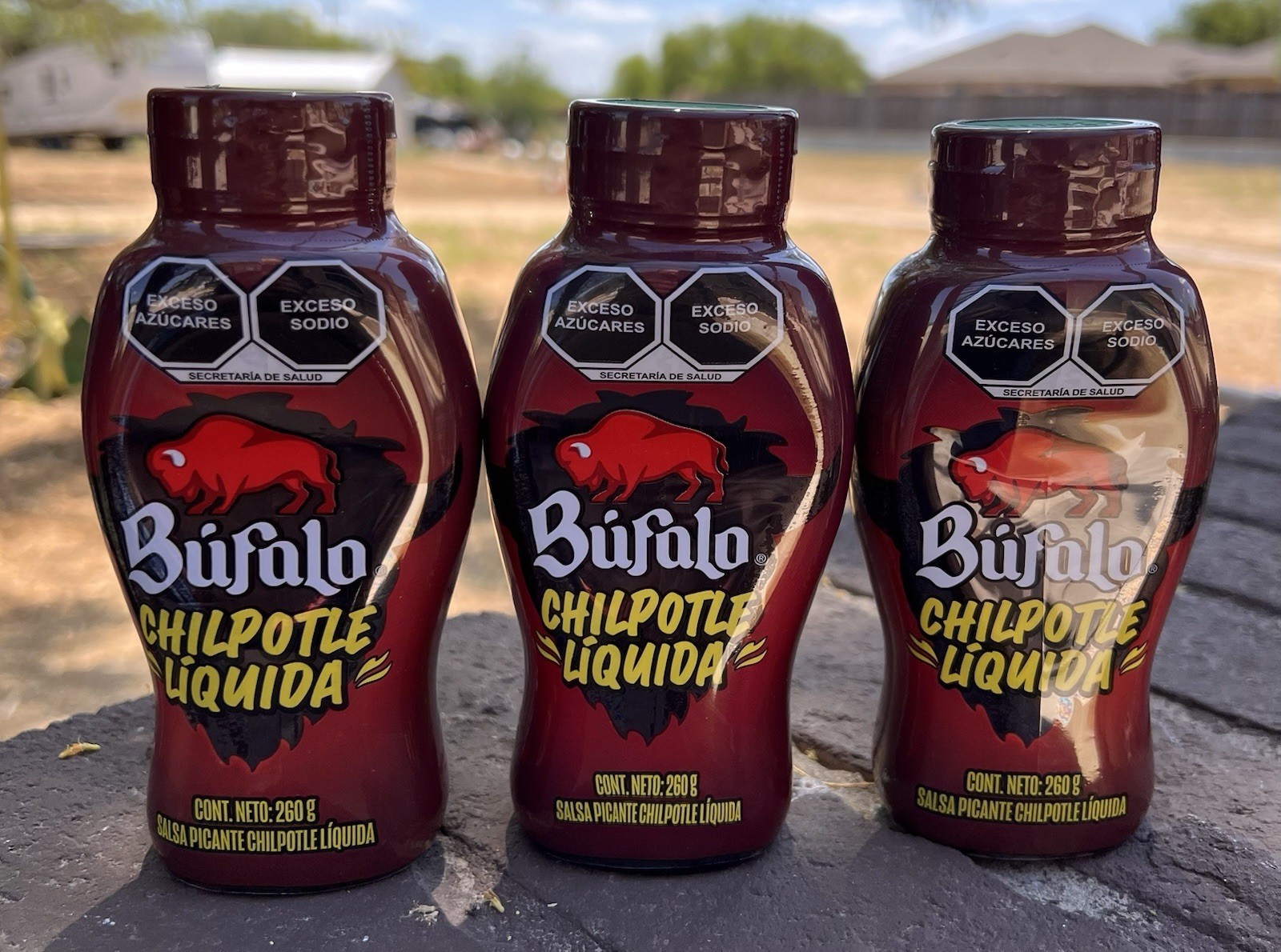 3 BUFALO CHIPOTLE LIQUIDA SALSA PICANTE 260g (9.17oz) each