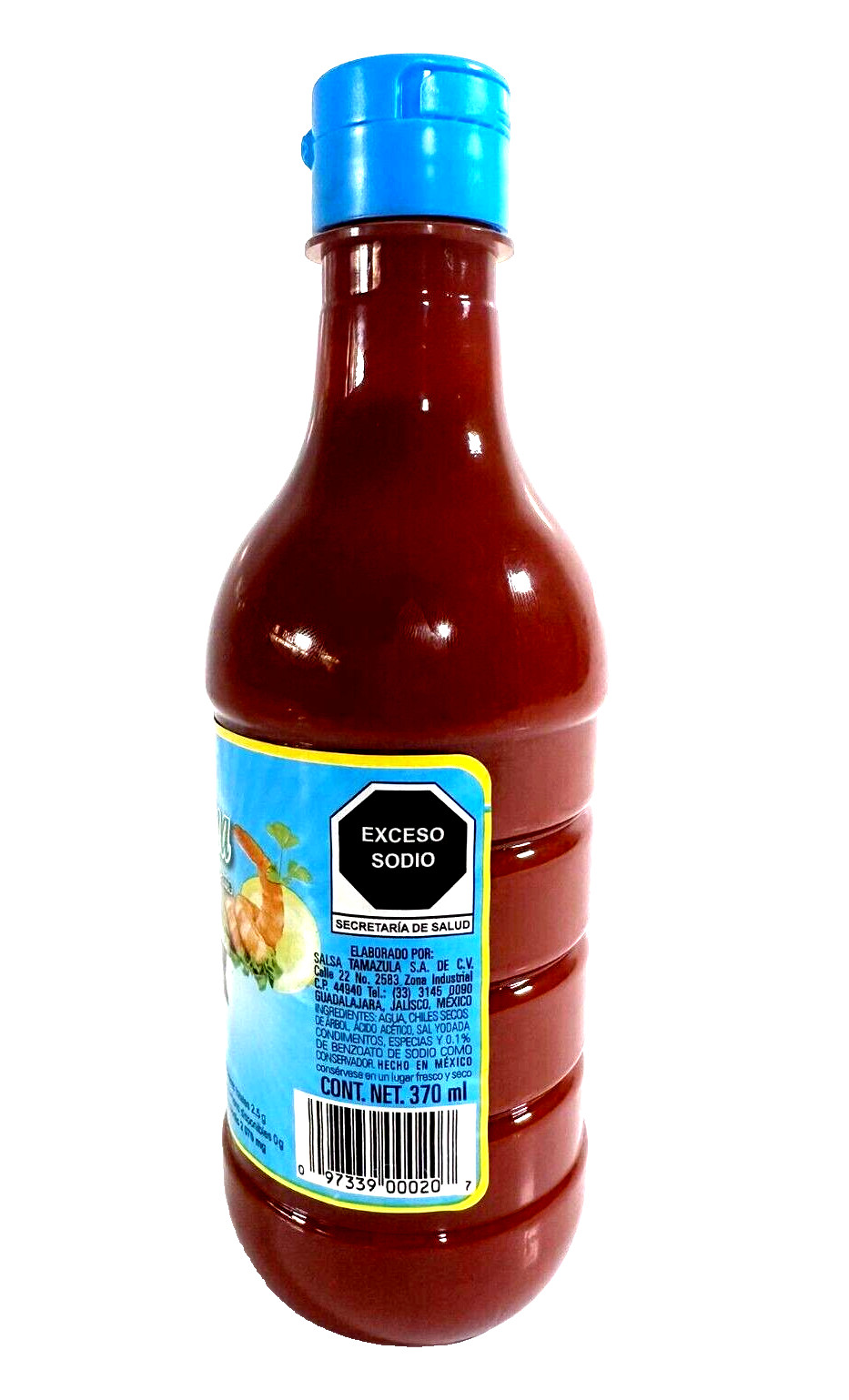 2-Pk Salsa Valentina Mariscos Mexican Seafood Hot Sauce, 370ml/12.5 oz.