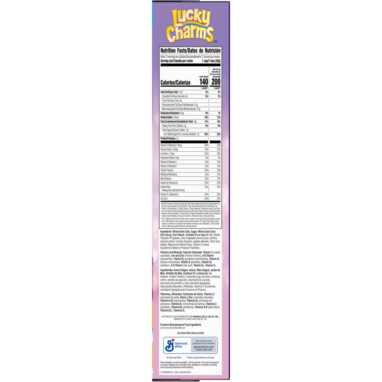 Lucky Charms Cereal KPop Demon Hunters, HUNTR/X Peach Mango, 18.6 oz