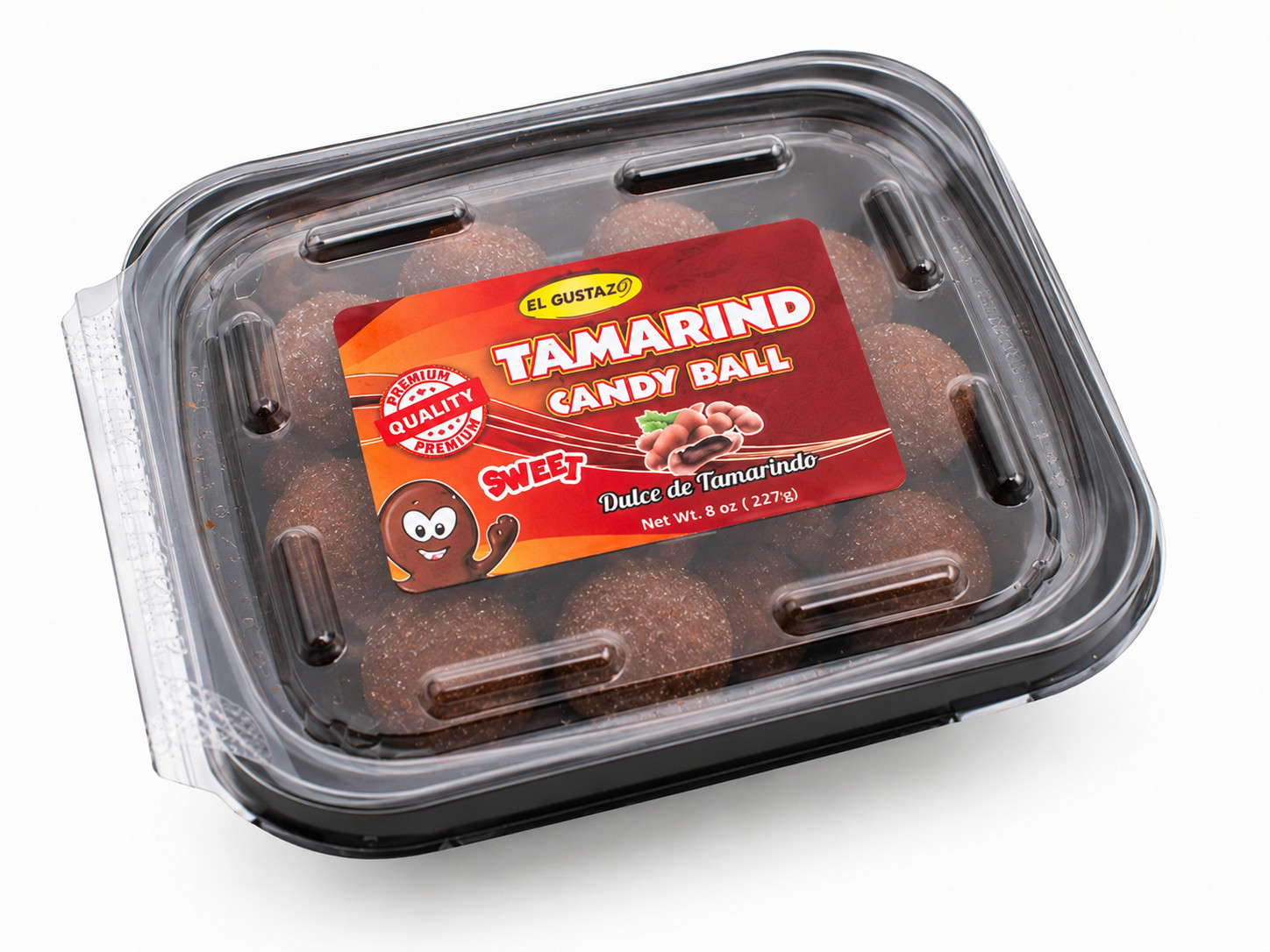El Gustazo Tamarind Balls Candy 8 oz Sweet & Tangy Snack Pack of 3