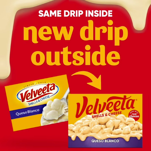 (24 pack) Velveeta Shells and Cheese Queso Blanco Mac N Cheese Dinner, 12 oz Box