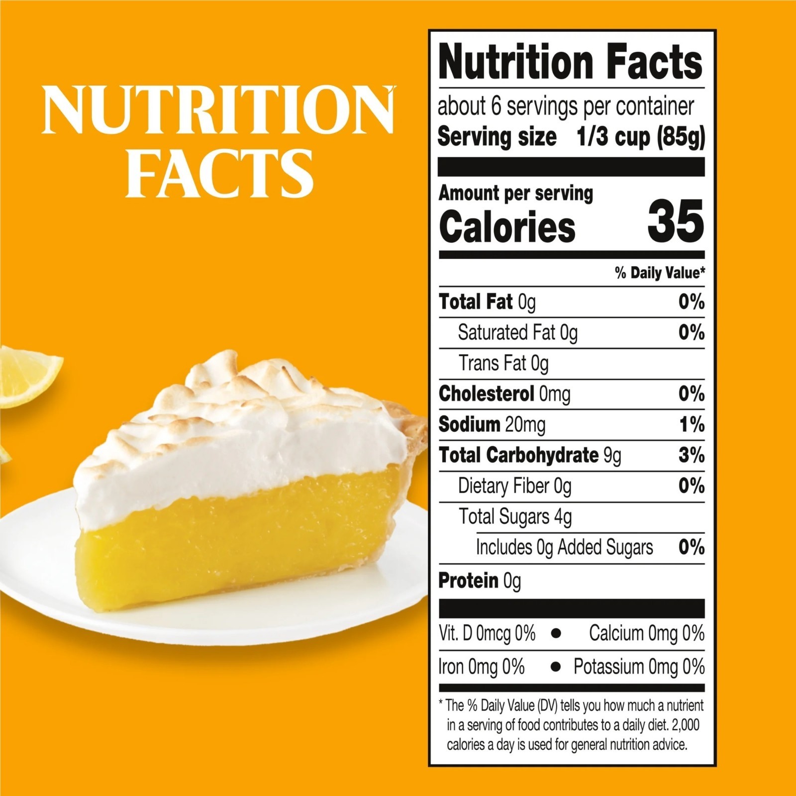 (4pack) Duncan Hines Comstock Original Lemon Crème Pie Filling and Topping,21 oz
