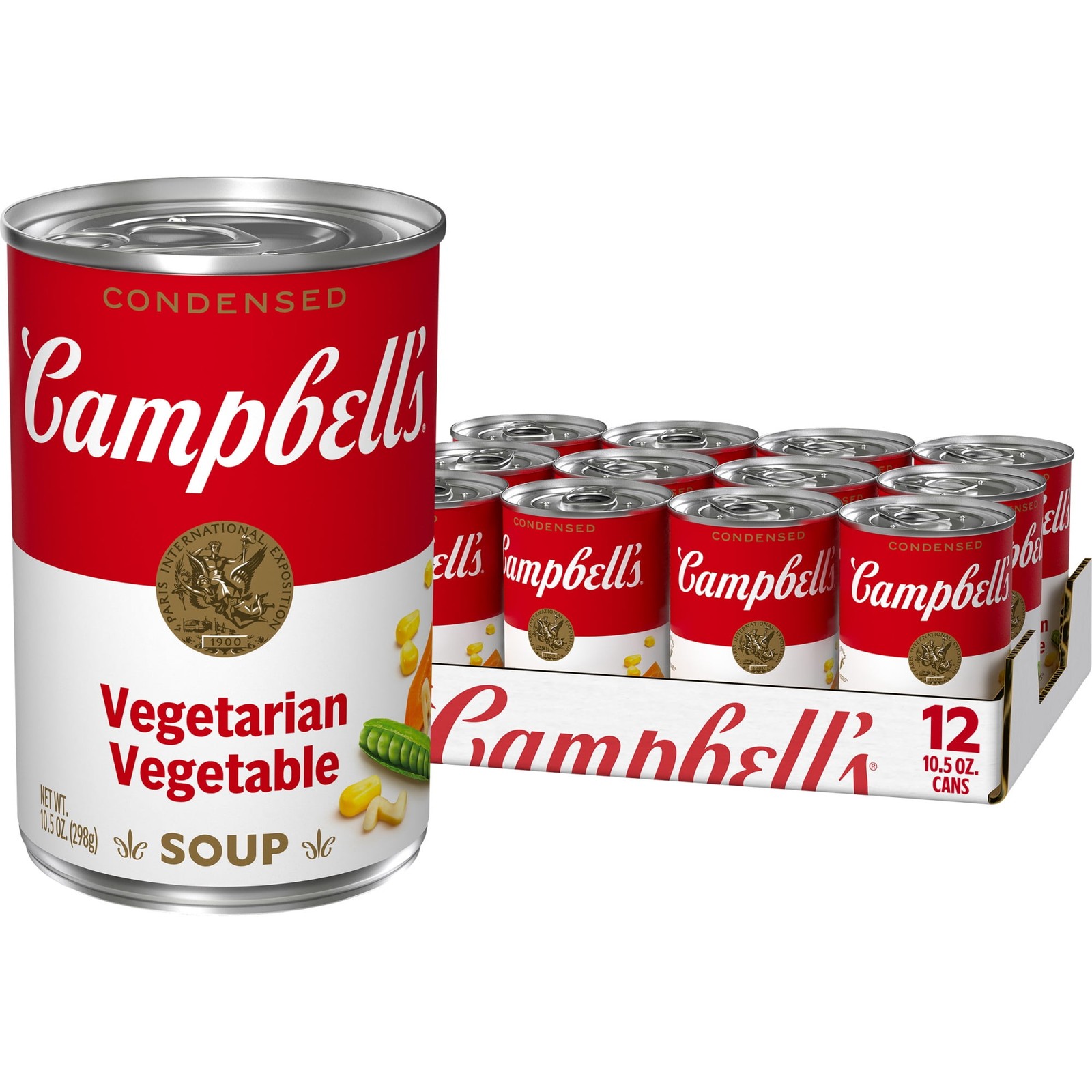 (12 pack) Condensed Vegetarian Vegetable Soup, 10.5 oz Can (12 Pack)