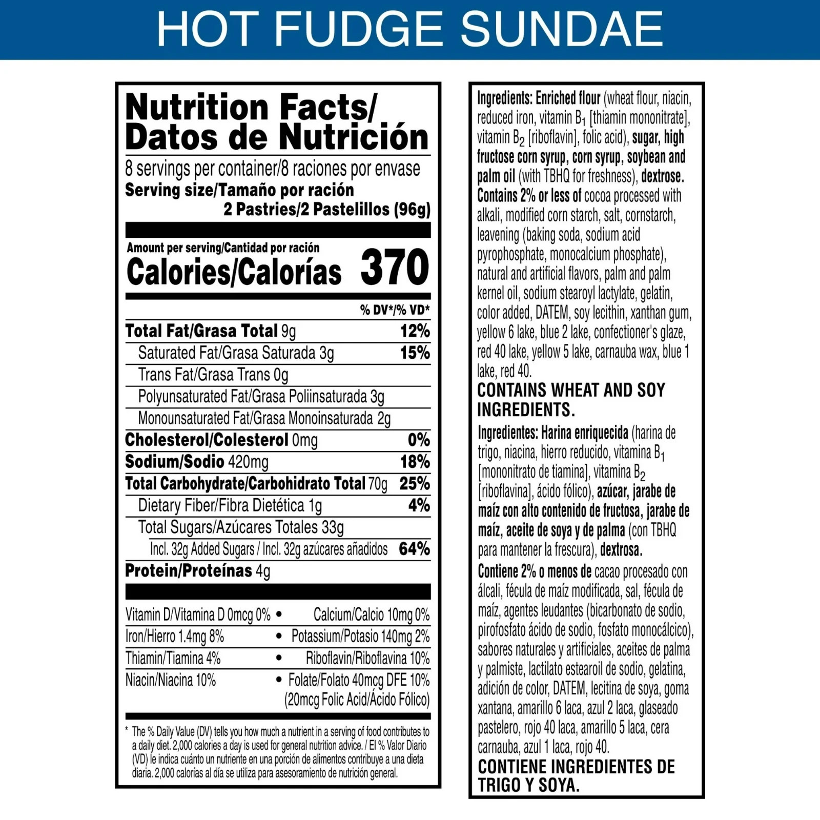 Pop-Tarts Frosted Hot Fudge Sundae Toaster Pastries, Breakfast Foods 27 oz 16 Ct