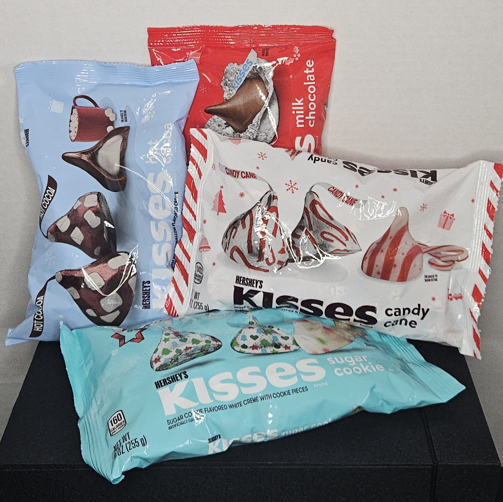 Hershey’s Kisses Holiday Variety Pack Sugar Cookie Candy Cane Hot Cocoa Bulk