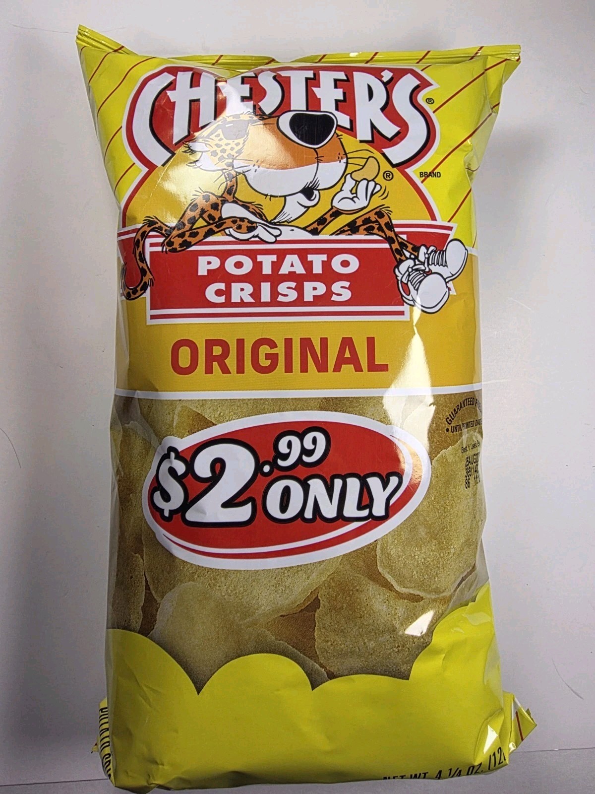 🟡 New Exclusive Cheetos Chester’s Original Crispy Crunchy Potato Chips 4 1/4oz