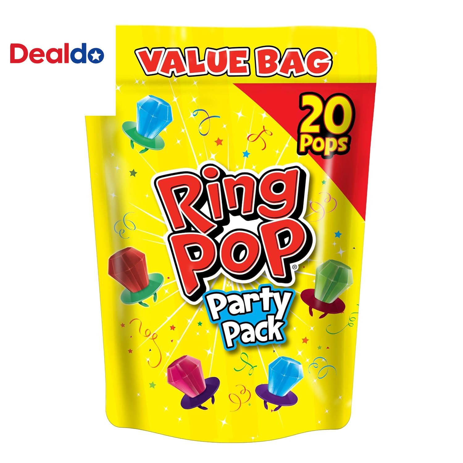 Candy, Christmas Lollipops, 20 Ct Party Favors in Assorted Fruity Flavors – Full