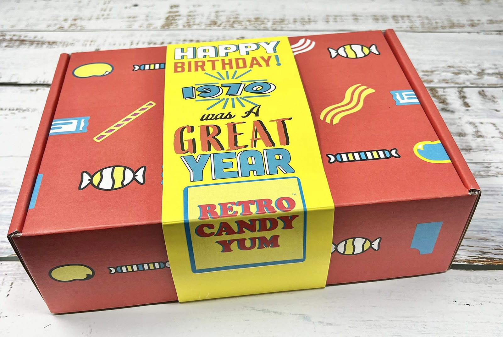 1970 Retro Candy Gift for 56th Birthday – Nostalgic Sweets for Men & Women