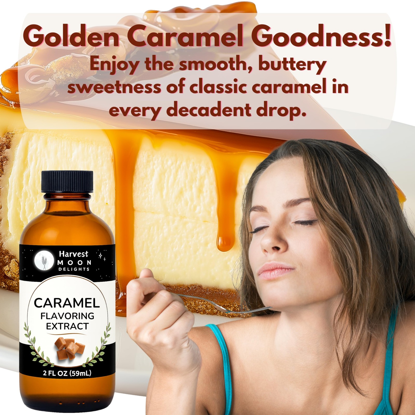 Natural Caramel Extract for Baking, Drinks, Ice Cream and Candy – 2 Oz – – Ca…