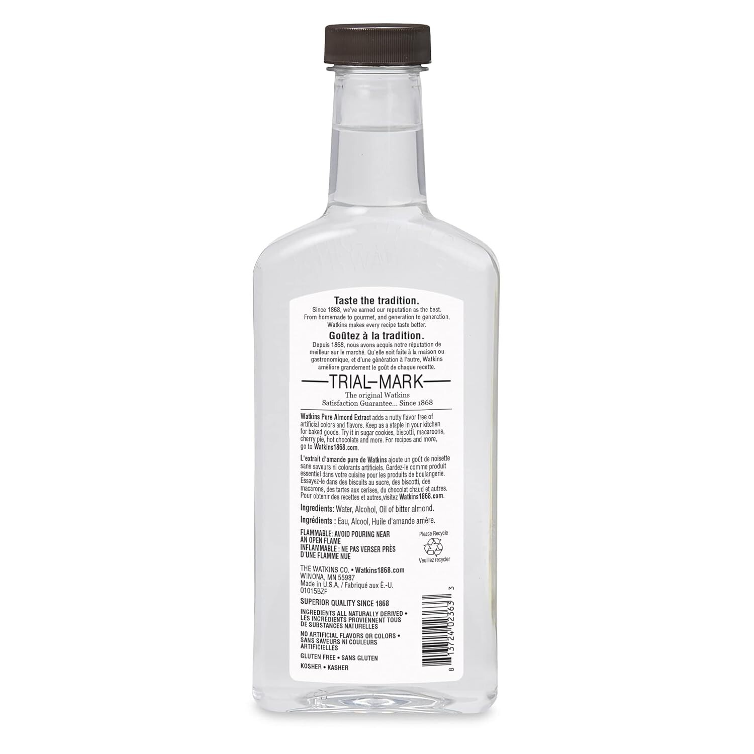 Pure Almond Extract 11 oz Natural Flavoring Baking Cooking Non-GMO Gluten Free