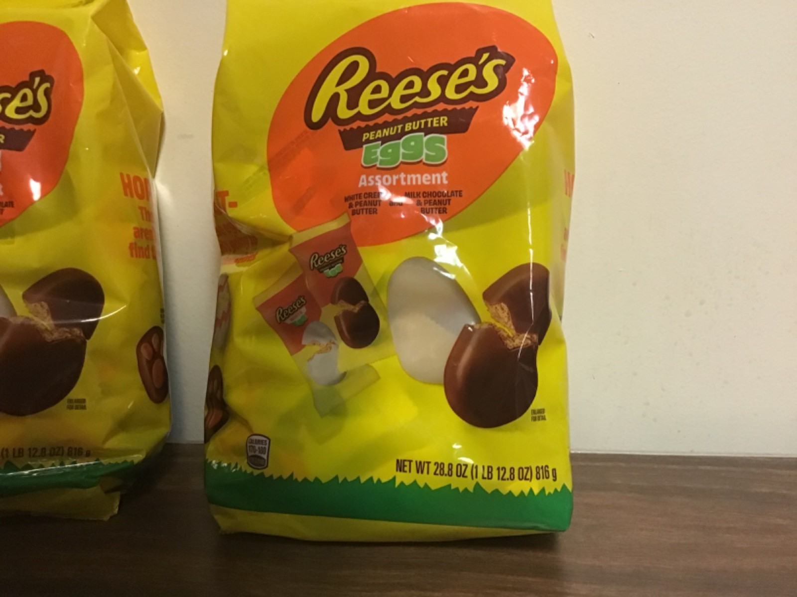 Two 28.8 OZ Bags Of Reeses Peanut Butter Eggs Assortment Exp 07/26