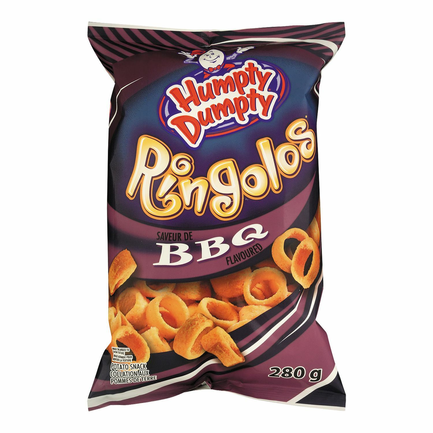 2 Bags Of Humpty Dumpy Ringolos BBQ Chips 280g Each Canada Free Shipping