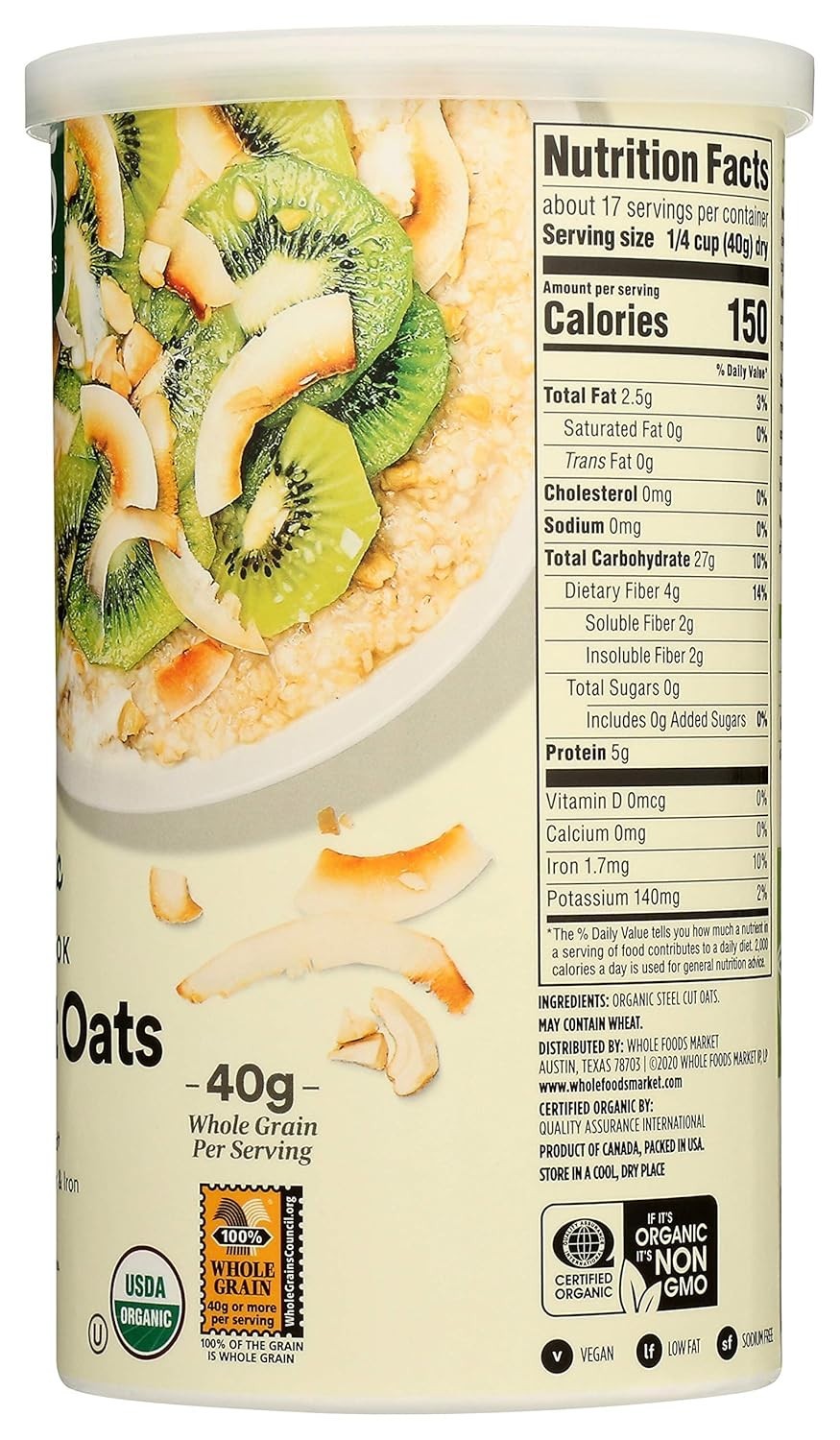 Delicious Quick Cook Organic Steel Cut Oats, 24oz (2-Pack) for Effortless Meals