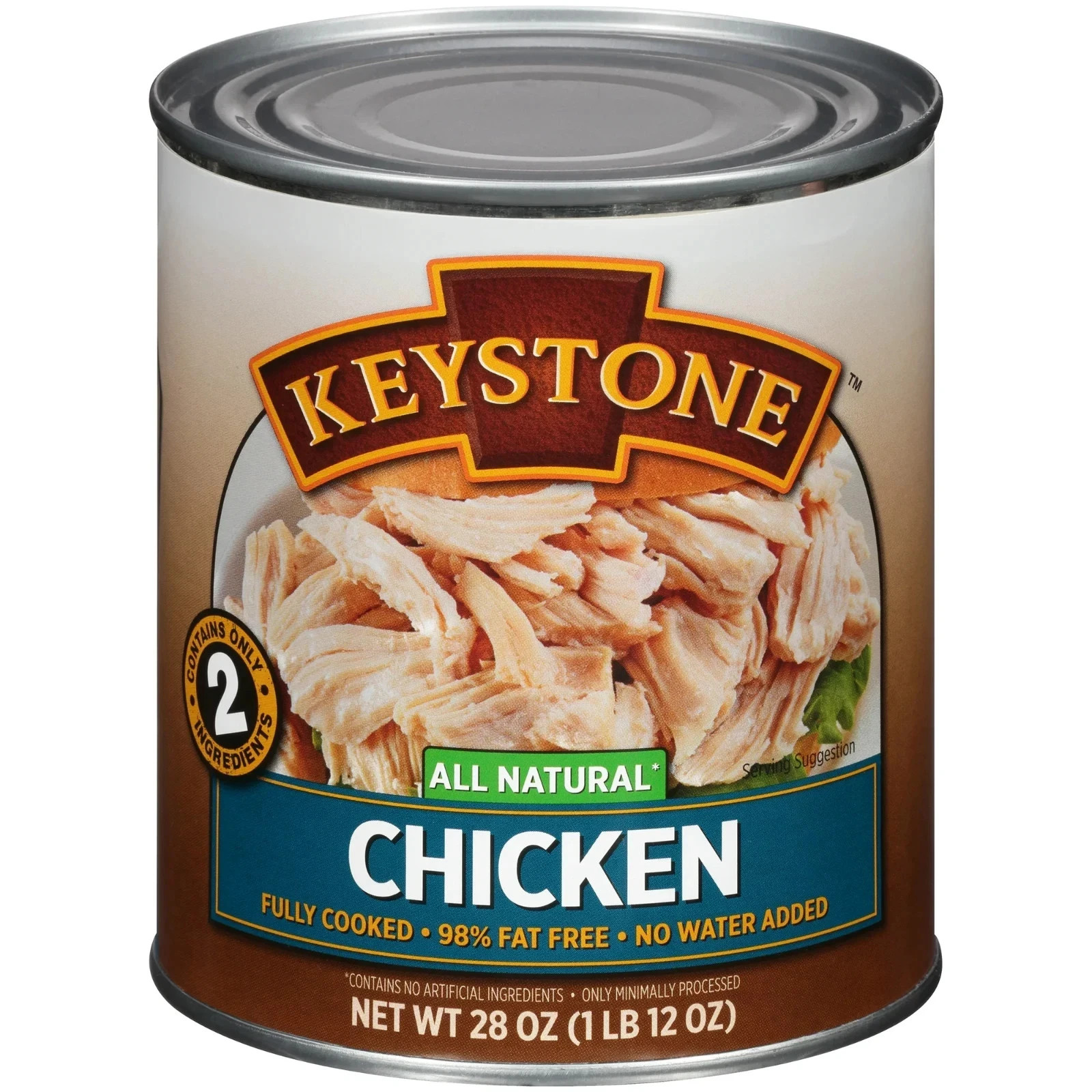 Keystone All Natural Chicken Canned -28 oz ,Free Shipping
