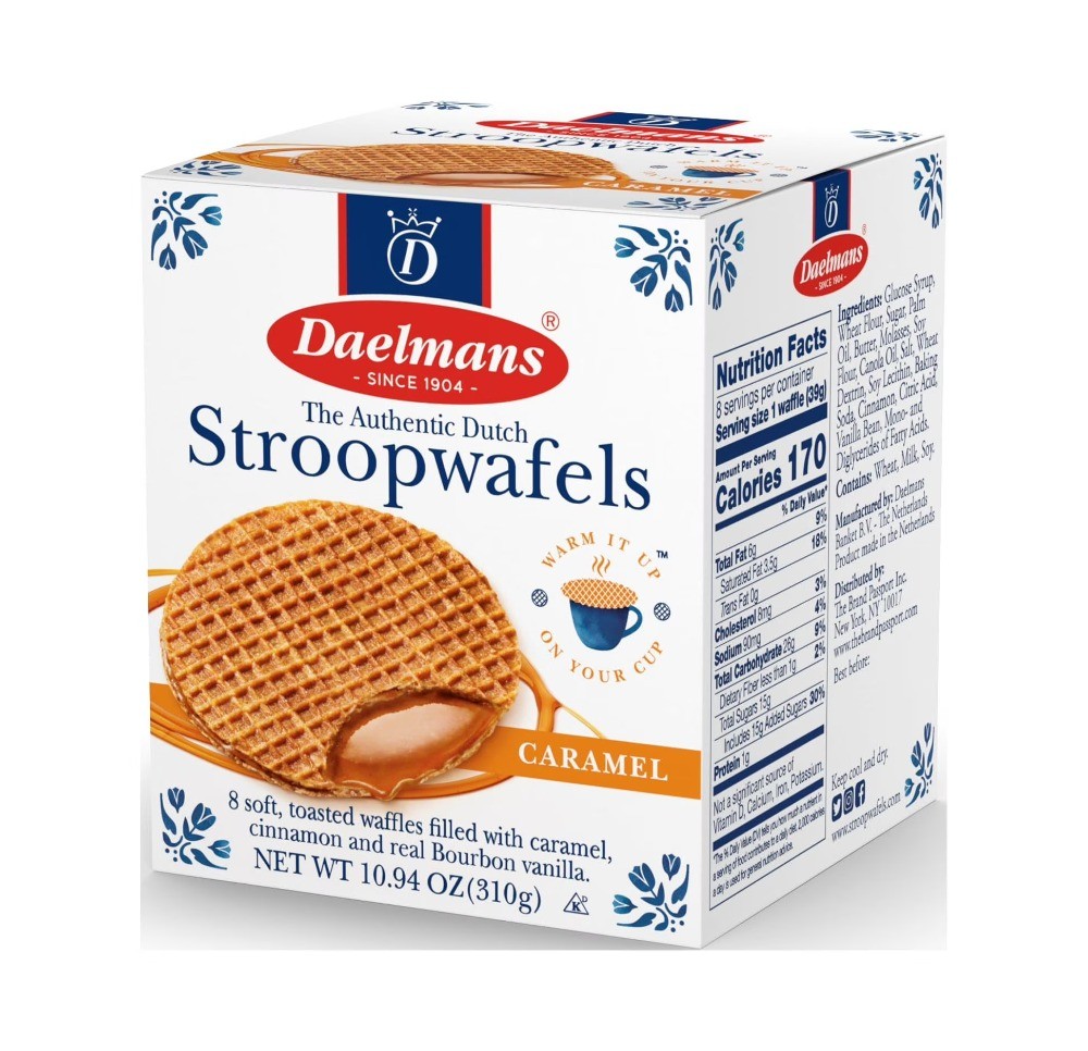 (3 pack) Caramel Stroopwafels, Delicious Dutch Syrup Waffles, Contains Wheat