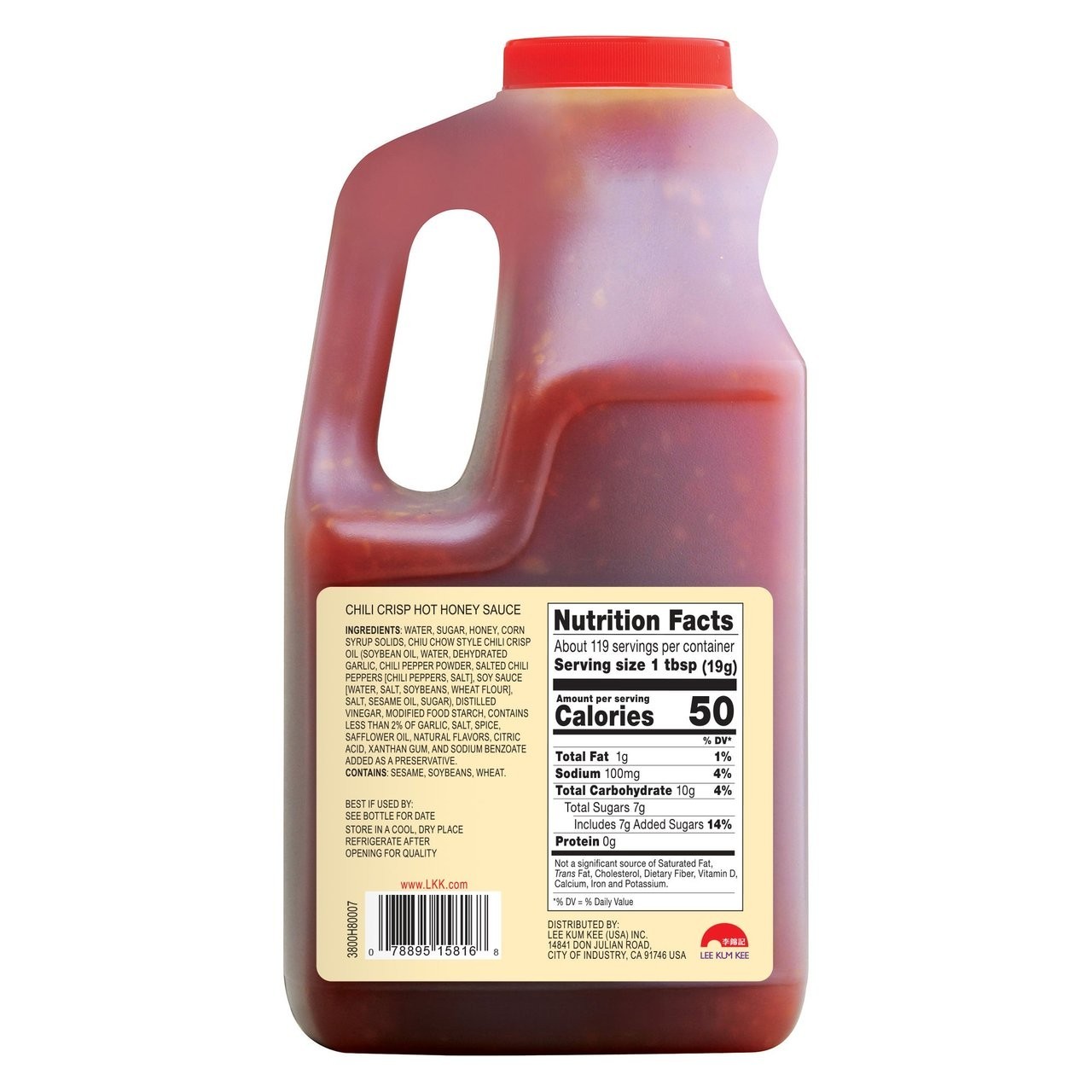 Lee Kum Kee Chili Crisp Hot Honey Sauce Bulk 5 lb (2.27kg)