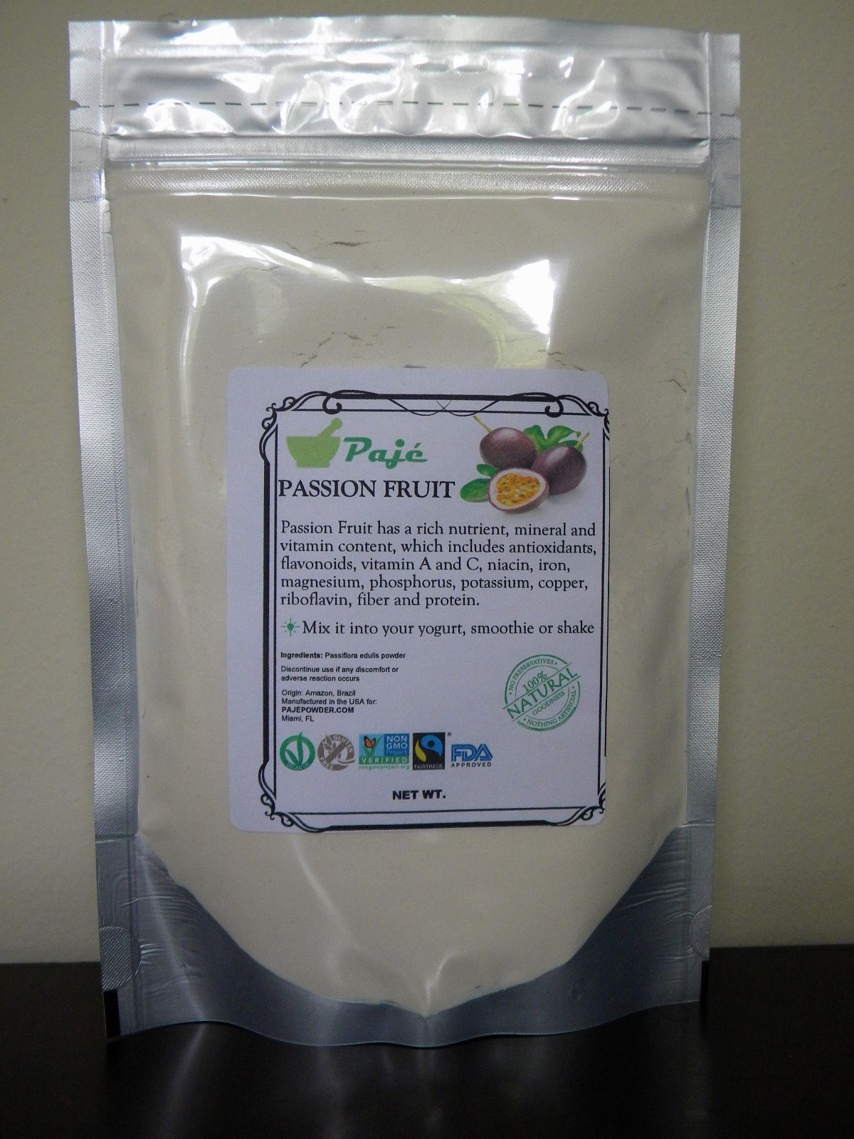 Passion fruit powder 32oz 2lb PAJE – NICE FLAVOR calm nerves / hyperactivity