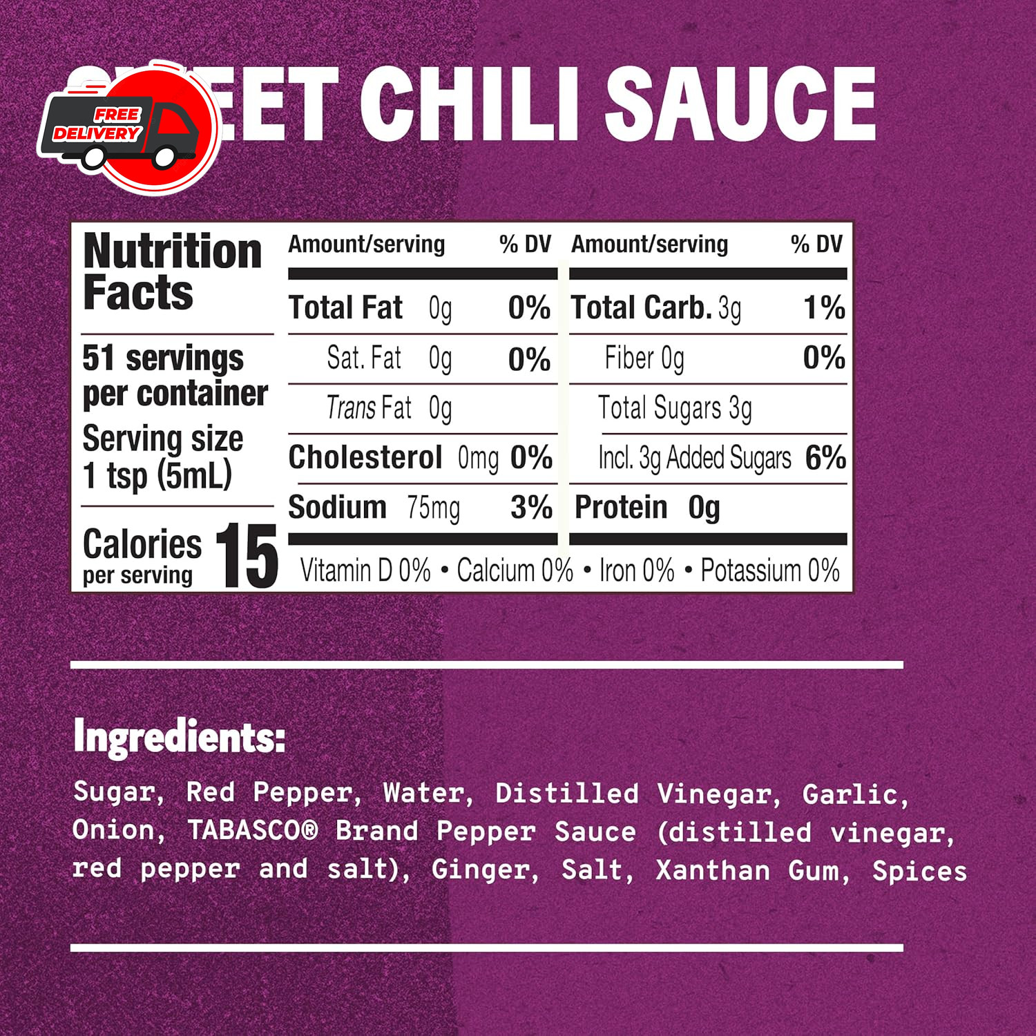 TABASCO® Sweet & Spicy Sauce – Mild Heat, Easy Squeeze Bottle, 11oz