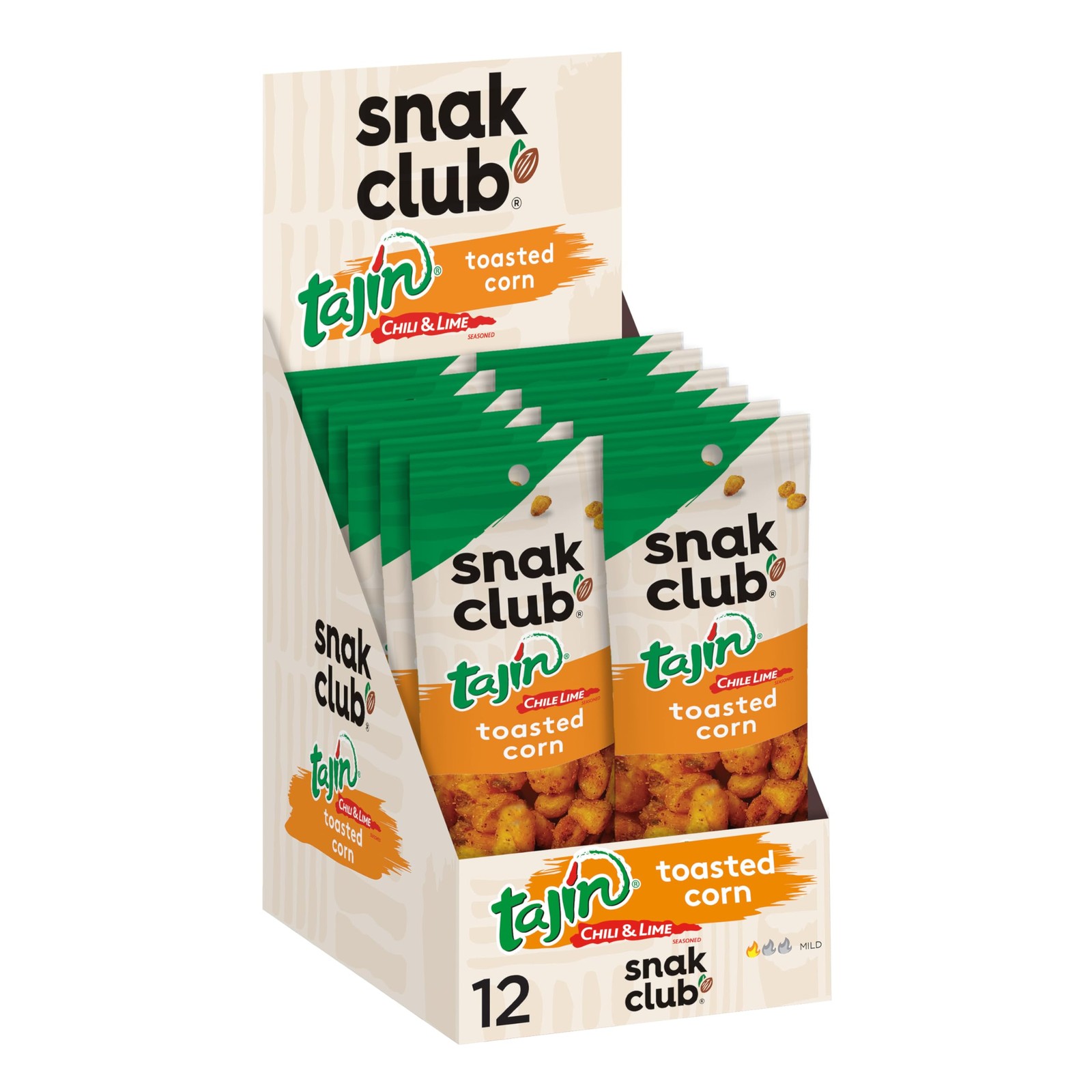 Snak Club Tajin Toasted Corn, Roasted Corn Nuggets with Chili and Lime Season…