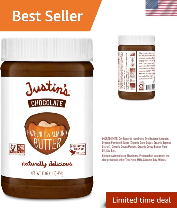 Naturally Delicious Chocolate Hazelnut & Almond Butter – 16oz Artisan Spread