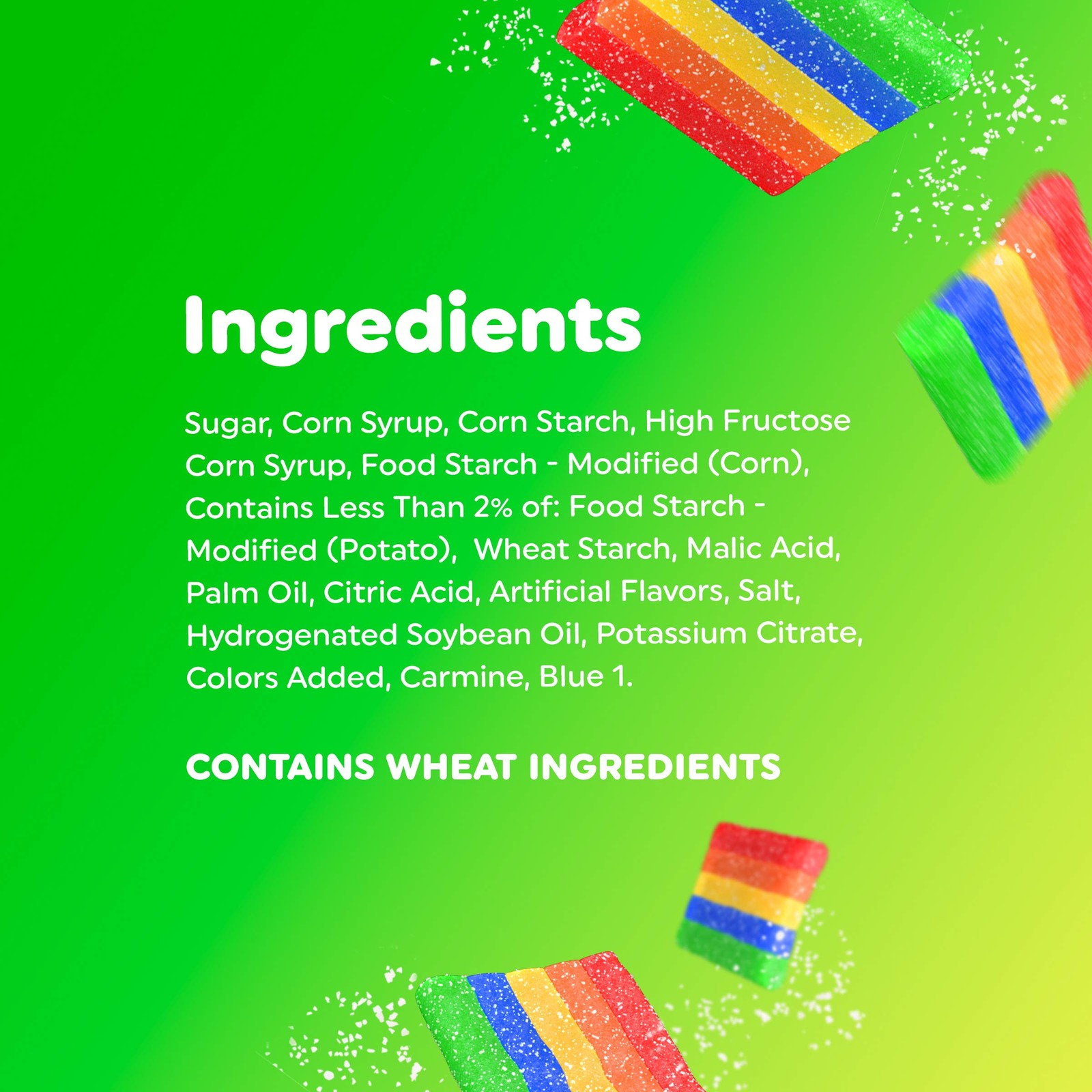 Candy, Xtremes Sourfuls Bag, Rainbow Berry, Non Melting, Bulk Party Bag, 6 oz (P