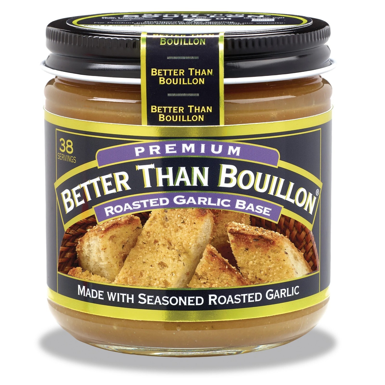 Original Better Than Bouillon® Roasted GARLIC Base, 8 Oz. Jar (1 tsp = 1 cube)