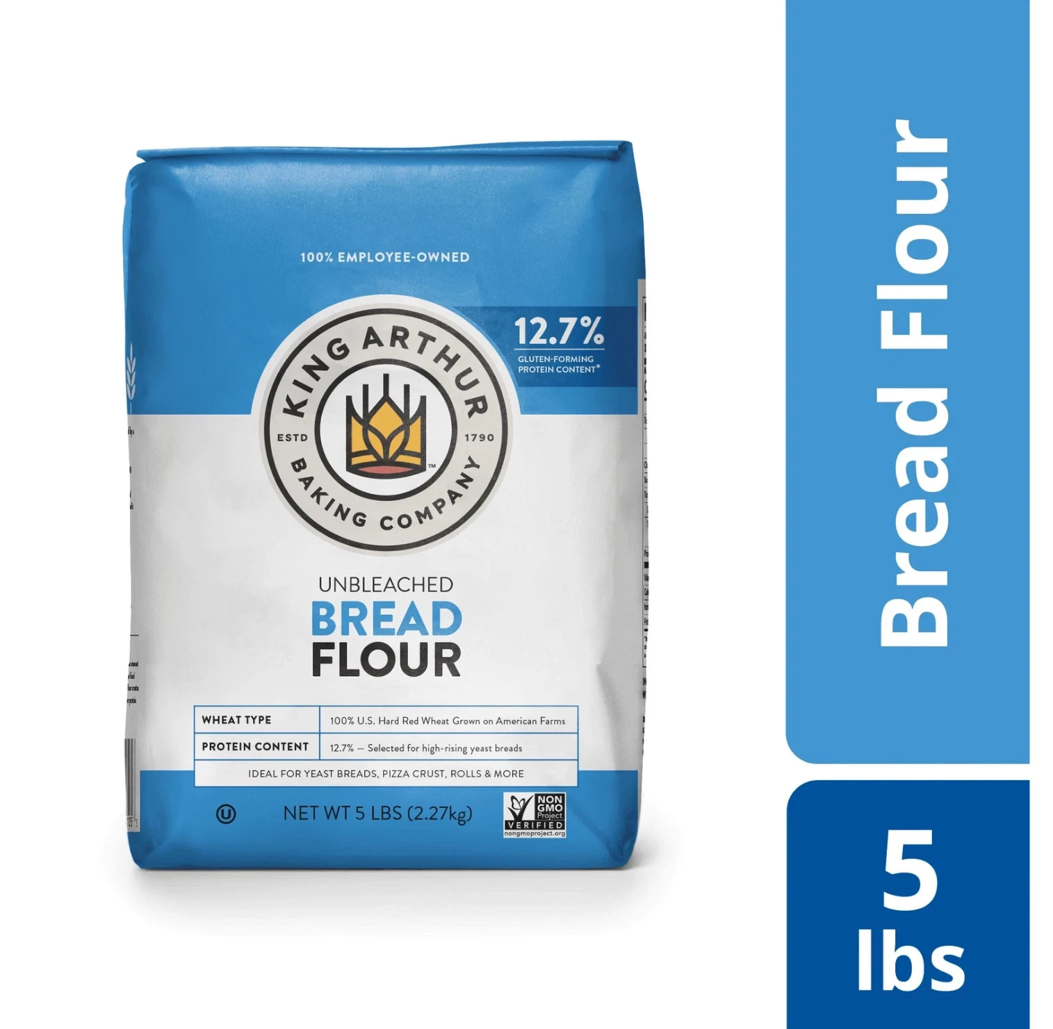 King Arthur Flour Unbleached Bread Flour 5 lb. Bag FREE & FAST Shipping