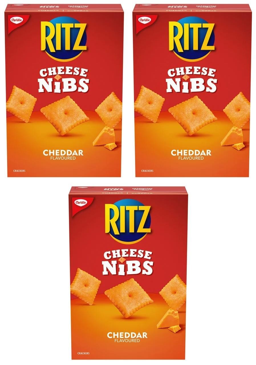 Ritz Cheese Nibs Cheddar Crackers 180g (3 Pack)