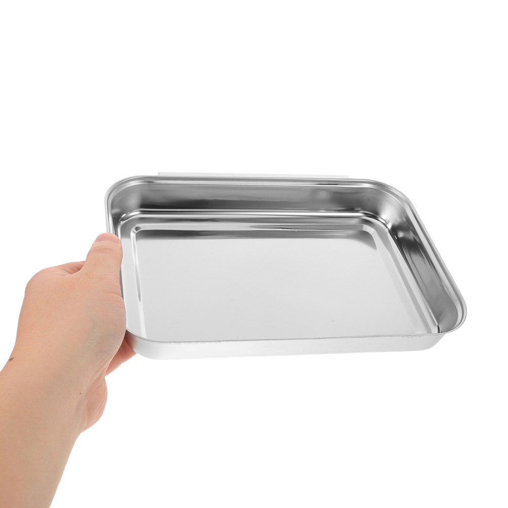 Breadcrumb Tray Set Chicken Breading Trays Food Coating Stainless Steel