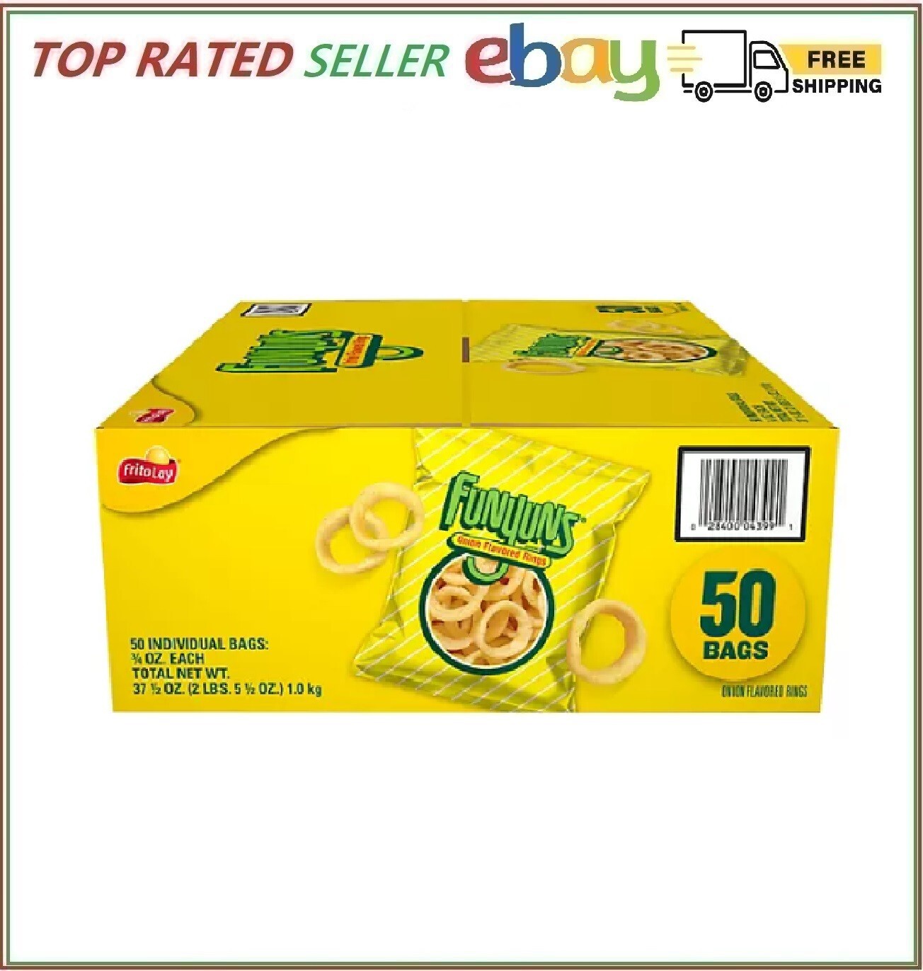 Funyuns Onion Rings Snacks, 0.75 oz., 50 ct.