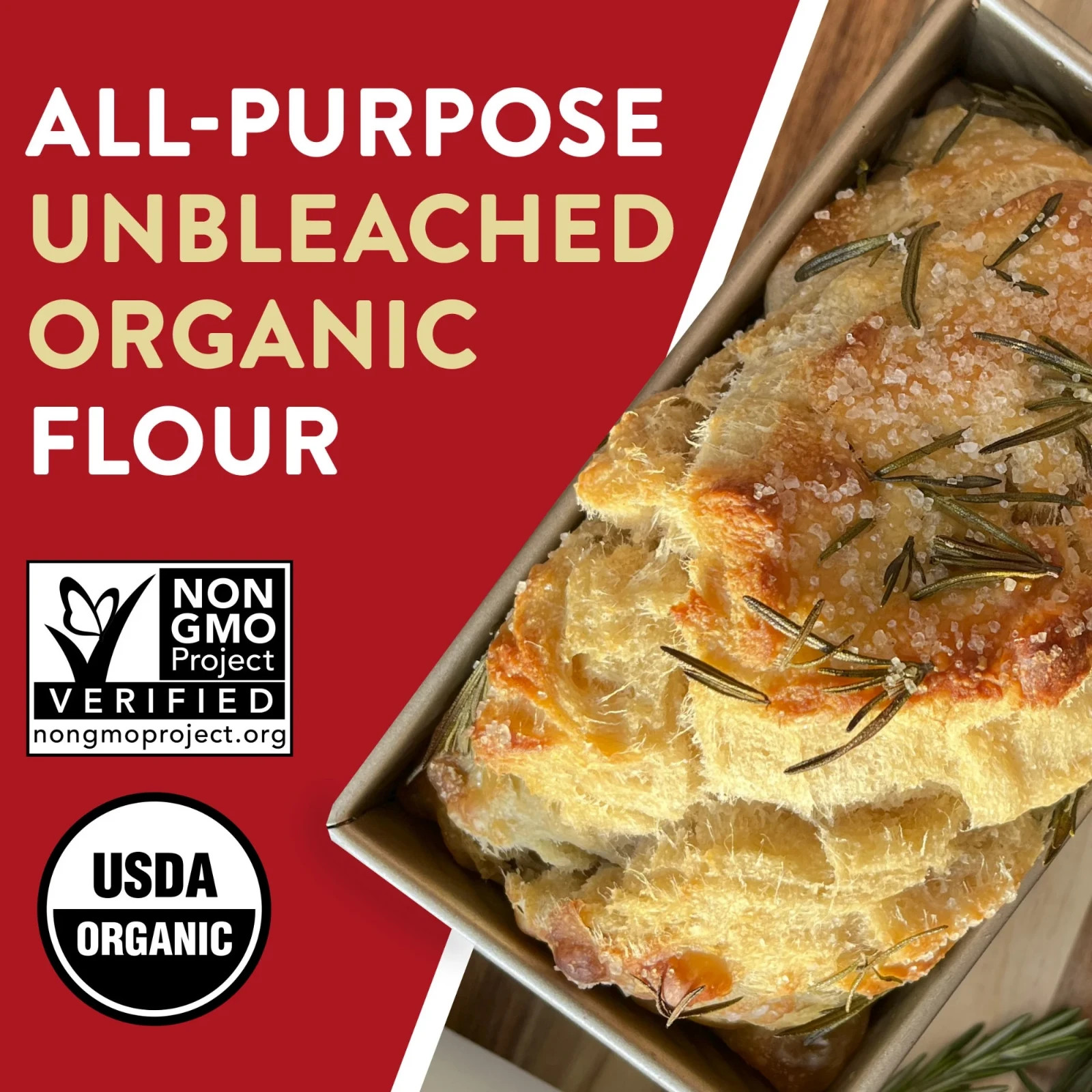 Arrowhead Mills Organic Unbleached Baking Flour – 5 lb