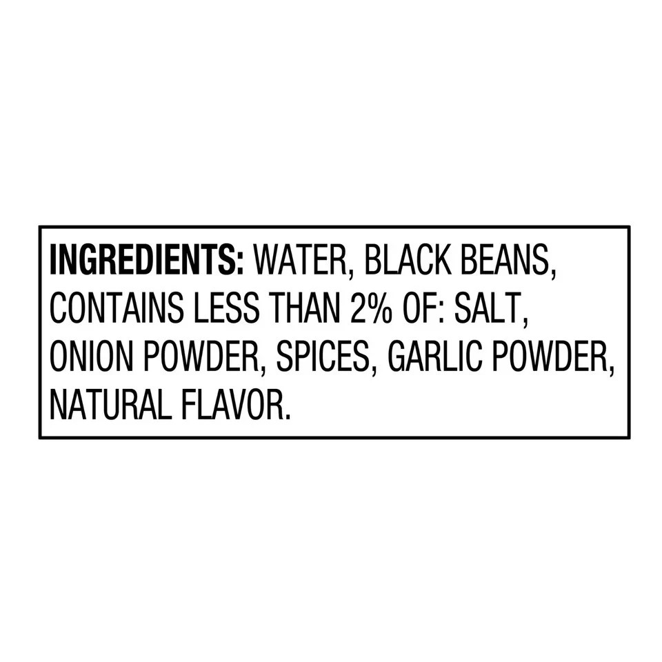 [12-Pack Bulk Bundle] Great Value Seasoned Black Beans | 15 oz Cans