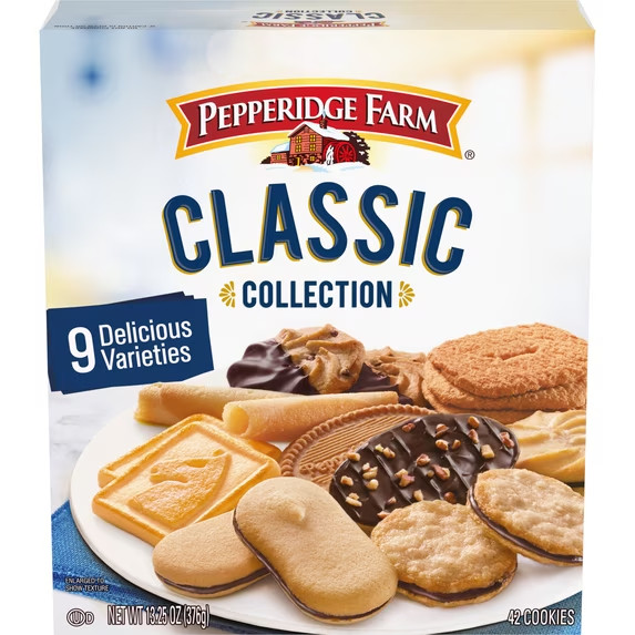 (Pack of 2)Pepperidge Farm Holiday Classic Cookie Collection,9 Cookie Varieties
