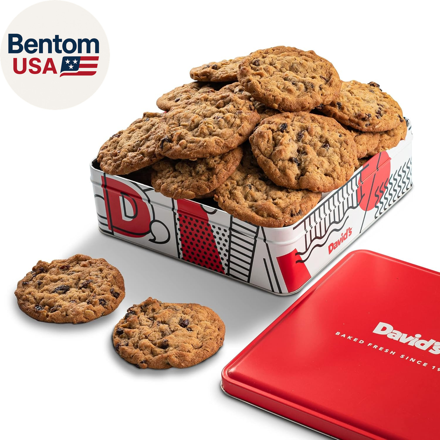 1Lb Oatmeal Raisin Fresh Baked Cookies – Delectable & Premium Ingredients – No A