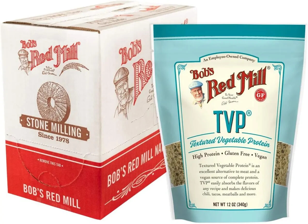 Bob’s Red Mill TVP (Textured Vegetable Protein), 12-ounce (Pack of 4) Vegan