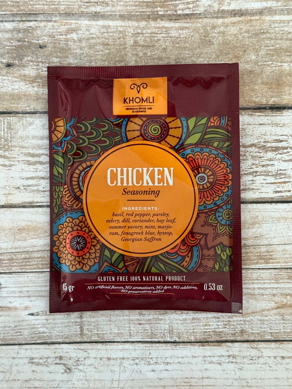 KHMELI SUNELI Georgian Seasoning Packet, Net Wt. 0.53oz (15gr), Khomli Brand