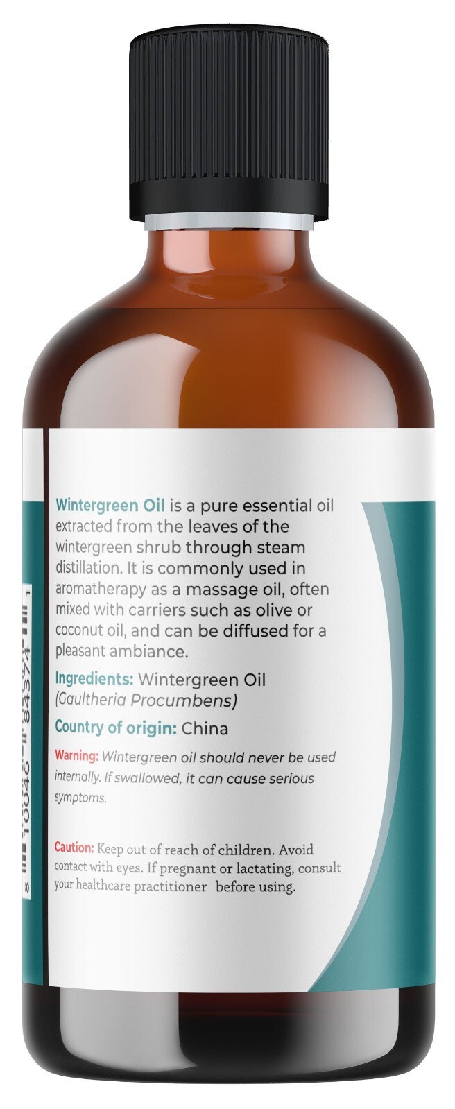 Viva Doria Pure Wintergreen Essential Oil, Undiluted, Food Grade, 4 Fl oz