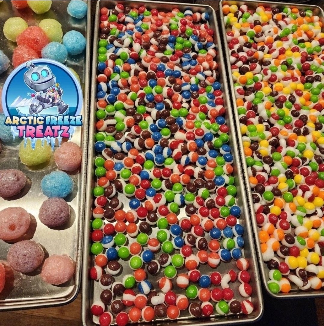Arctic Freeze Treatz* Freeze Dried Original Skittlez 54oz Bulk Tub Made to Order