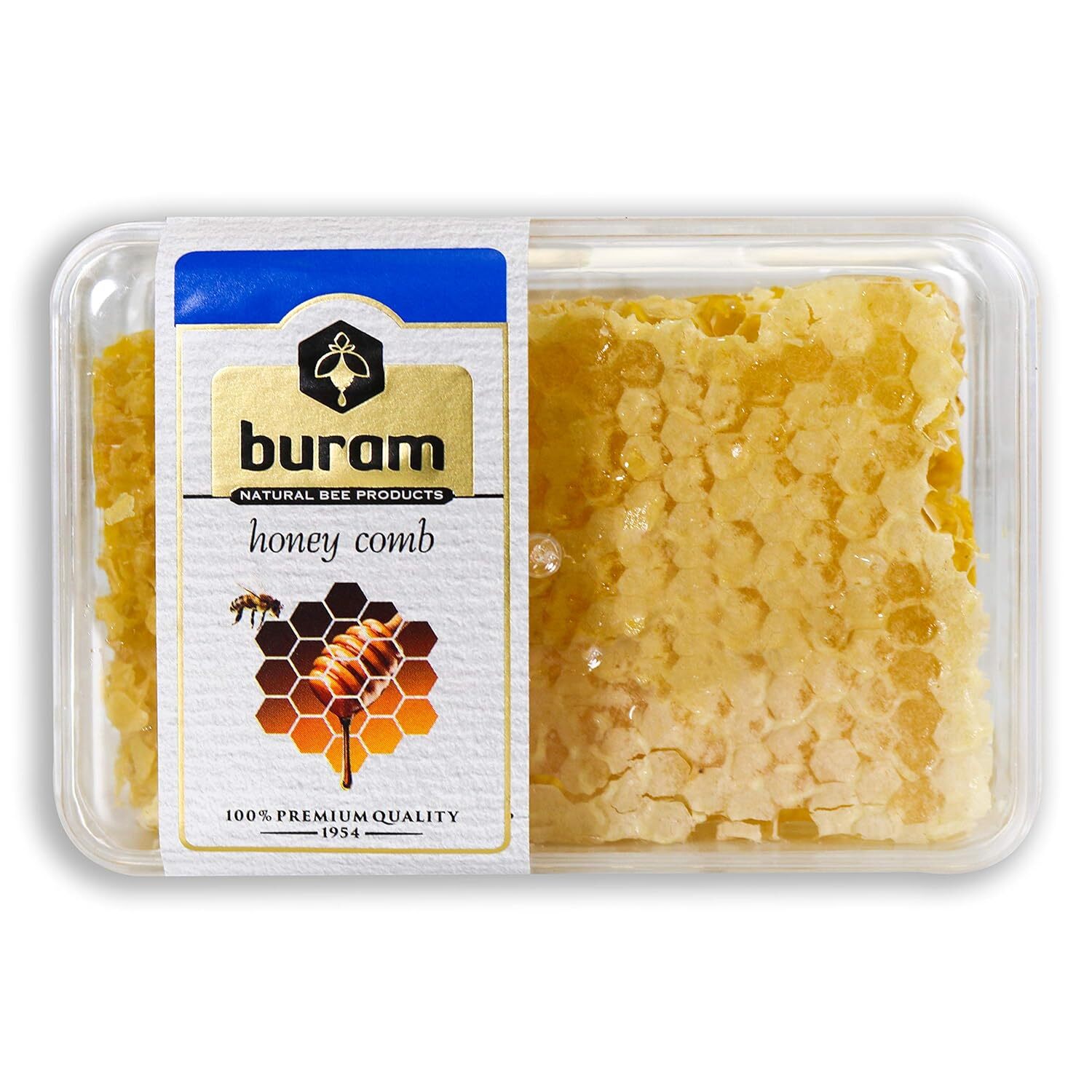 Buram 100% Pure, Gourmet Raw Honeycomb, 100% All-Natural, No Additives
