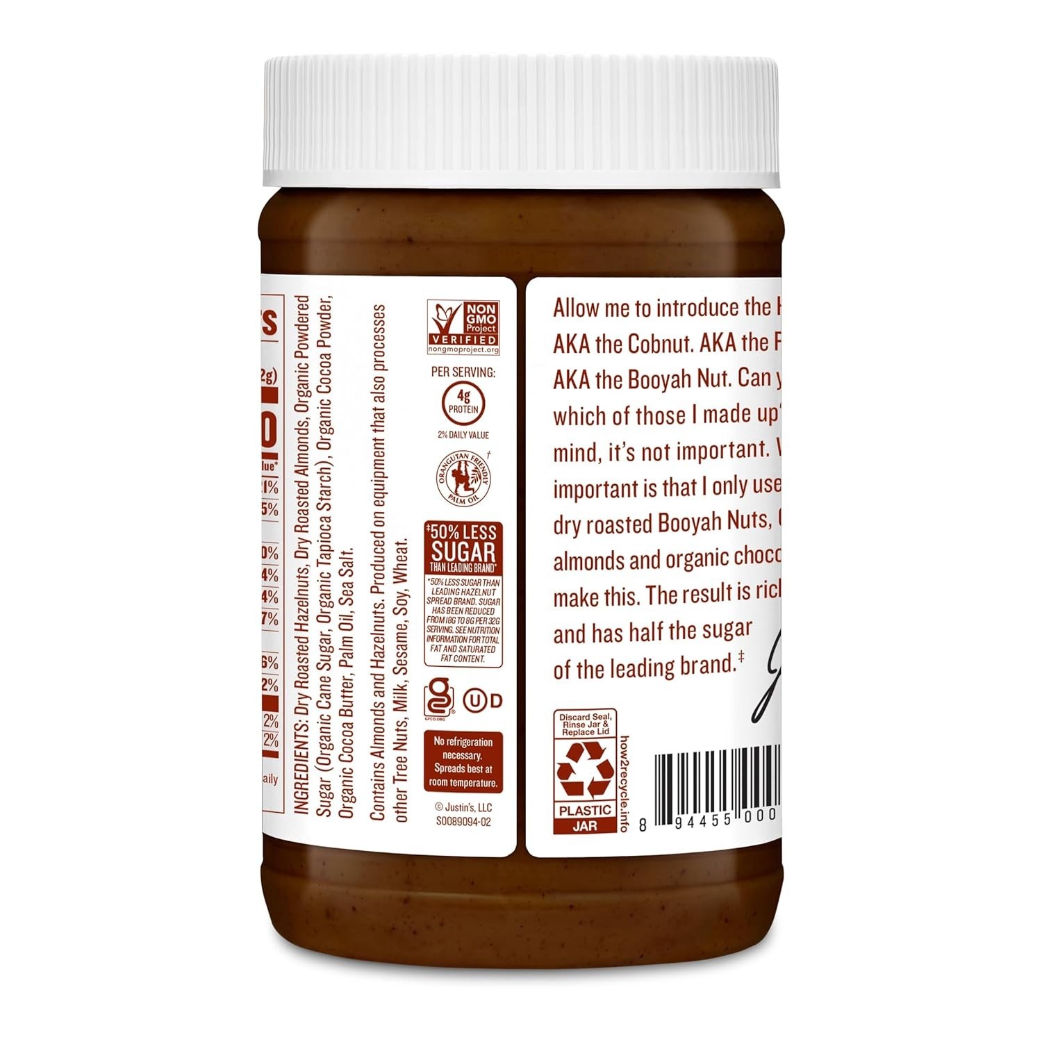 Naturally Delicious Chocolate Hazelnut & Almond Butter – 16oz Artisan Spread