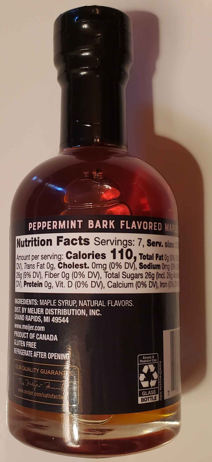 Frederik’s by Meijer – Limited Edition Peppermint Bark Flavored Maple Syrup NEW