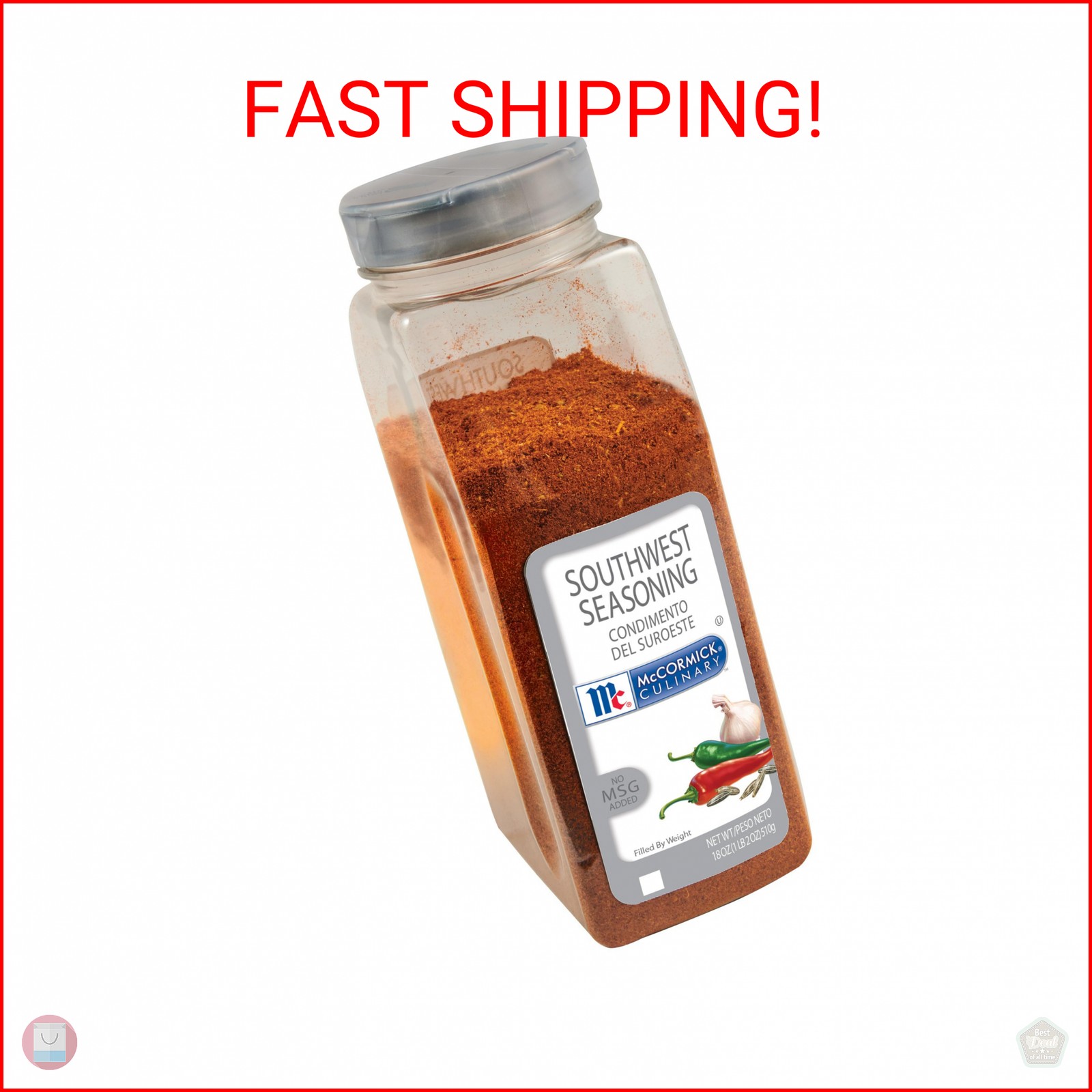 McCormick Culinary Southwest Seasoning, 18 oz – One 18 Ounce Container of Southw