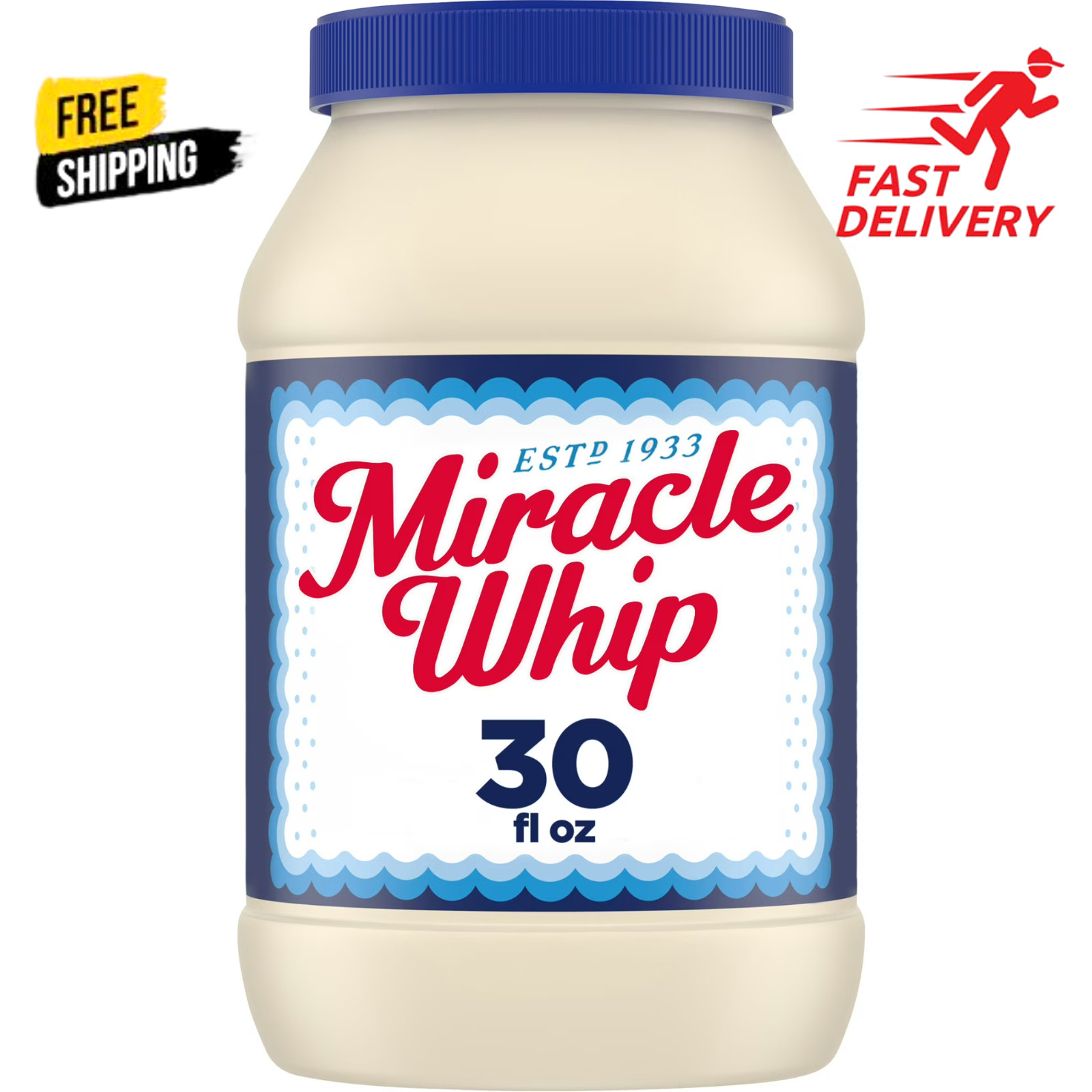 Miracle Whip Mayo-Like Dressing, For a Keto And Low Carb Lifestyle, 30 fl oz Jar