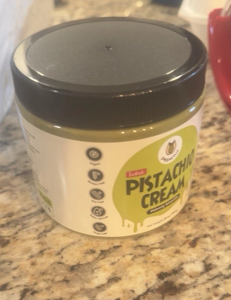 Peppertux Turkish Pistachio Cream, 18 oz Vegan; Gluten, Grain & Sot Free
