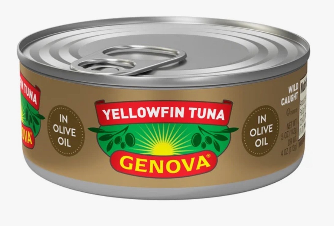 Genova Yellowfin Tuna in Pure Olive Oil, Pack of 6; 7OZ; FREE SHIPPING