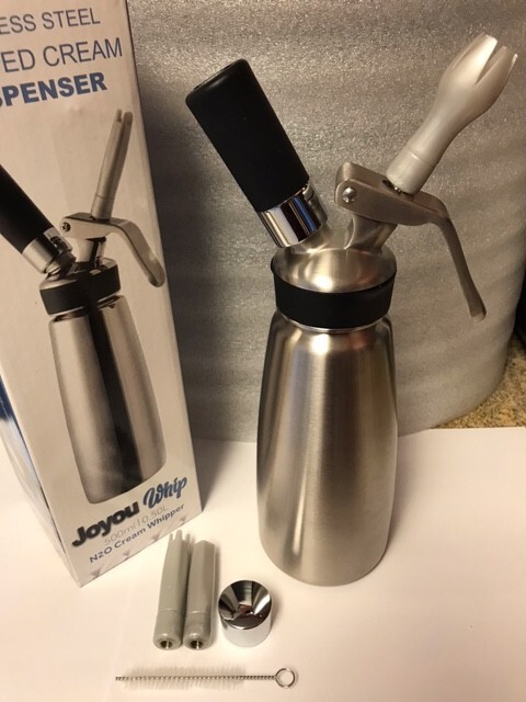 STAINLESS STEEL Dispenser 1 pint (.5L) Whipped Cream whip BEST QUALITY SS ICO