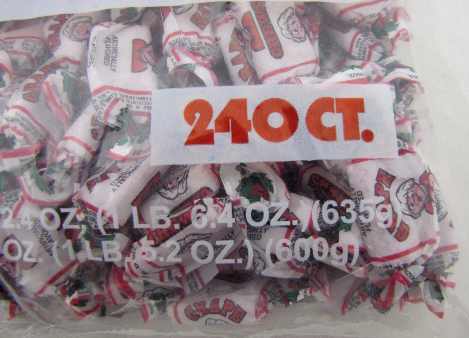 Albert’s Grape Chews 240 Ct Bag Classic Novelty Candy Bulk Taffy Candies Alberts