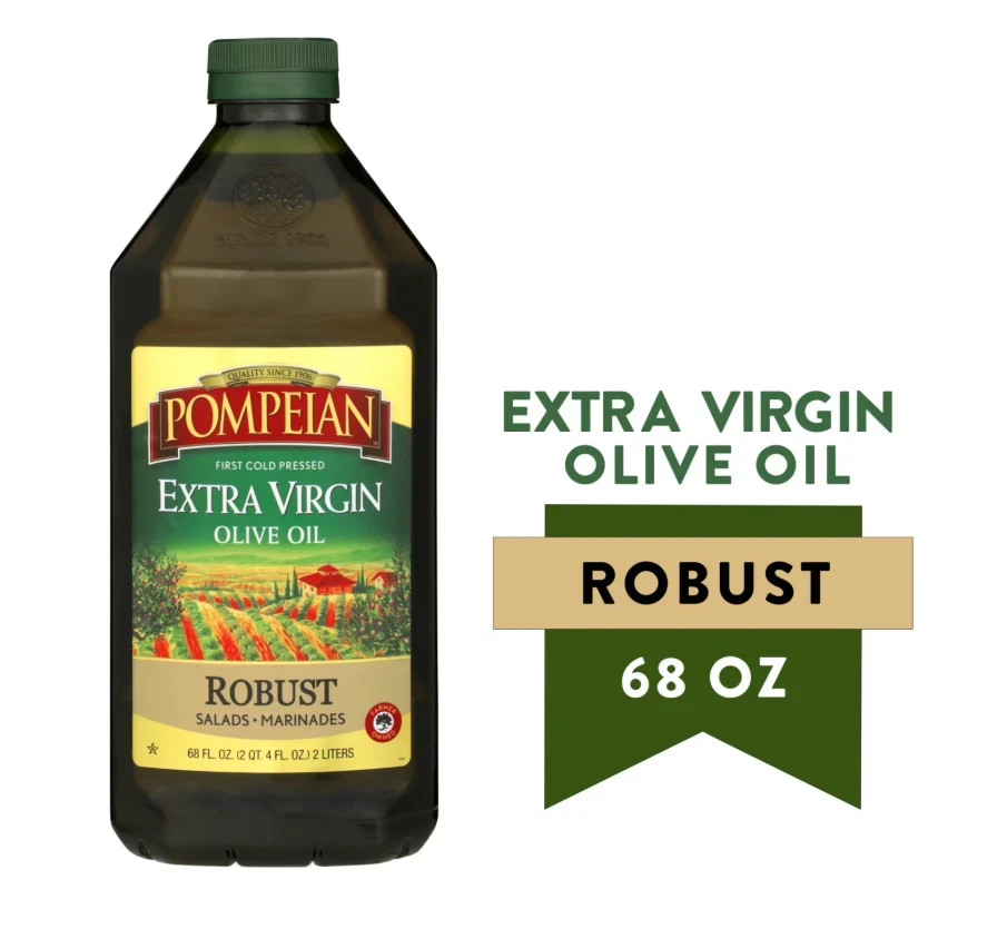 Pompeian Robust Extra Virgin Olive Oil – 68 fl oz